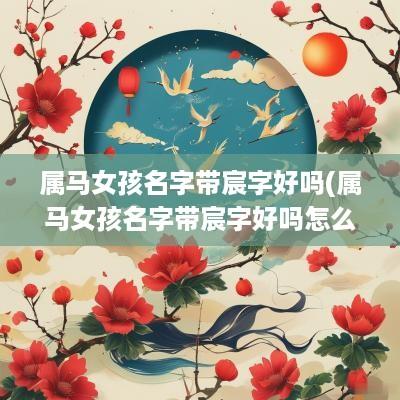 属马女孩名字带宸字好吗(属马女孩名字带宸字好吗怎么取)