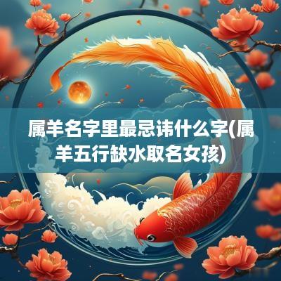 属羊名字里最忌讳什么字(属羊五行缺水取名女孩)