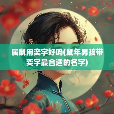 属鼠用奕字好吗(蛇年男孩带奕字最合适的名字)