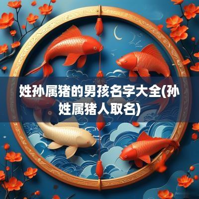 姓孙属猪的男孩名字大全(孙姓属猪人取名)