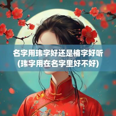 名字用玮字好还是楠字好听(玮字用在名字里好不好)