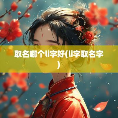 取名哪个li字好(li字取名字)