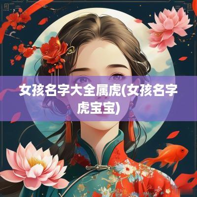 女孩名字大全属虎(女孩名字虎宝宝)
