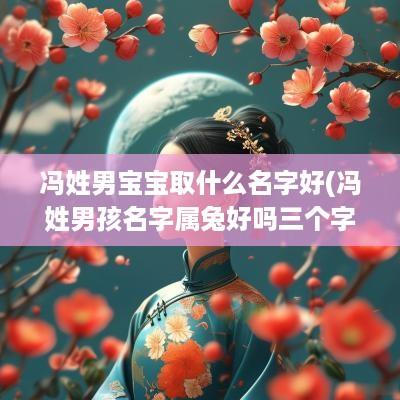 冯姓男宝宝取什么名字好(冯姓男孩名字属兔好吗三个字大全)