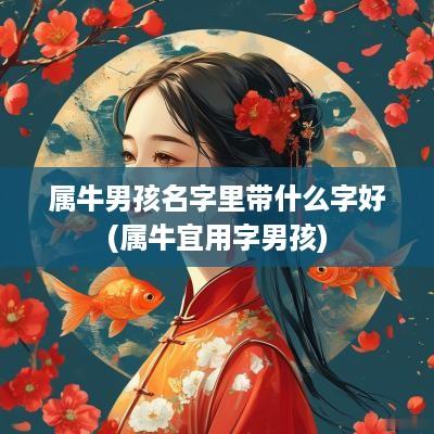 属牛男孩名字里带什么字好(属牛宜用字男孩)
