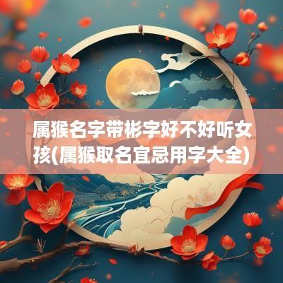属猴名字带彬字好不好听女孩(属猴取名宜忌用字大全)