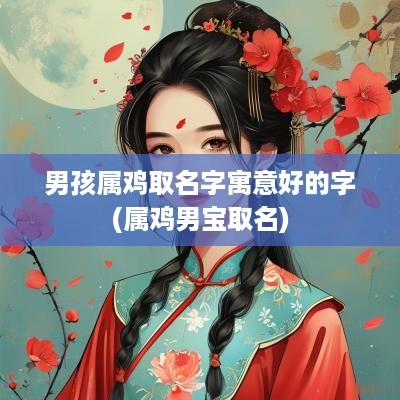 男孩属鸡取名字寓意好的字(属鸡男宝取名)