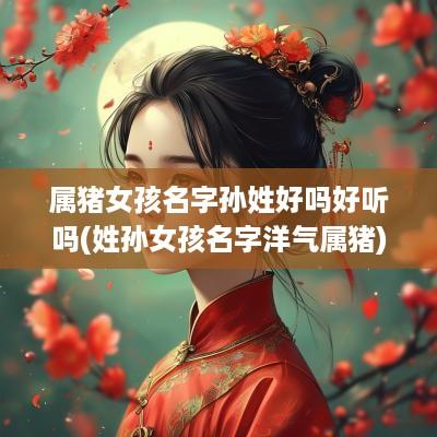 属猪女孩名字孙姓好吗好听吗(姓孙女孩名字洋气属猪)