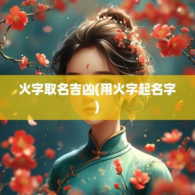 火字取名吉凶(用火字起名字)