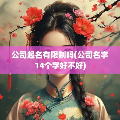 公司起名有限制吗(公司名字14个字好不好)
