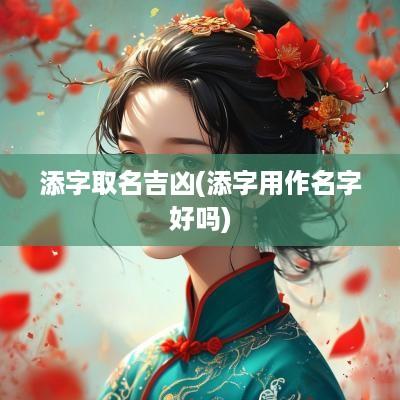 添字取名吉凶(添字用作名字好吗)