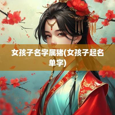 女孩子名字属猪(女孩子起名单字)