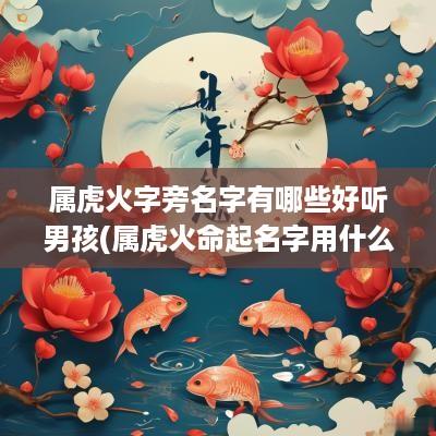 属虎火字旁名字有哪些好听男孩(属虎火命起名字用什么字好)