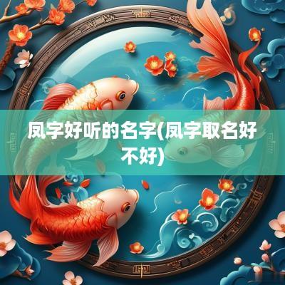 凤字好听的名字(凤字取名好不好)