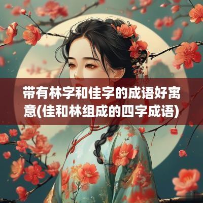 带有林字和佳字的成语好寓意(佳和林组成的四字成语)