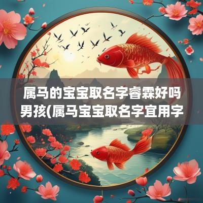 属马的宝宝取名字睿霖好吗男孩(属马宝宝取名字宜用字)