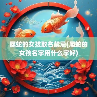属蛇的女孩取名禁忌(属蛇的女孩名字用什么字好)