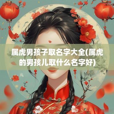 属虎男孩子取名字大全(属虎的男孩儿取什么名字好)