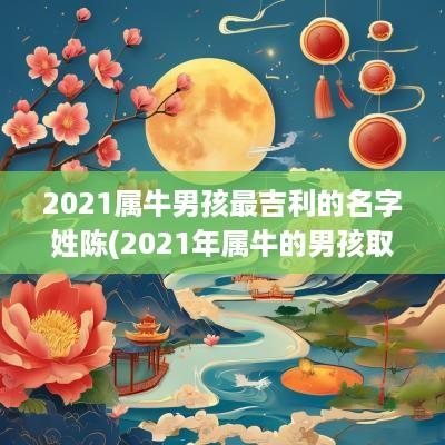 2025属牛男孩最吉利的名字姓陈(2025年属牛的男孩取名姓陈)