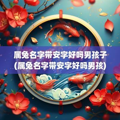 属兔名字带安字好吗男孩子(属兔名字带安字好吗男孩)