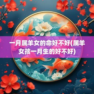 一月属羊女的命好不好(属羊女孩一月生的好不好)