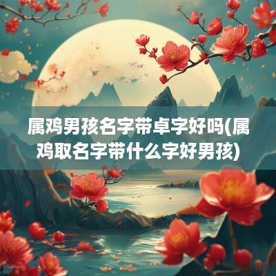 属鸡男孩名字带卓字好吗(属鸡取名字带什么字好男孩)