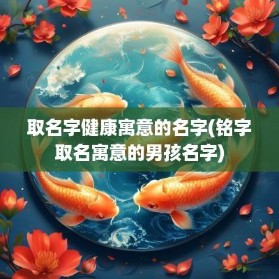 取名字健康寓意的名字(铭字取名寓意的男孩名字)