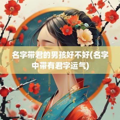 名字带君的男孩好不好(名字中带有君字运气)