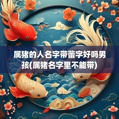 属猪的人名字带蕾字好吗男孩(属猪名字里不能带)