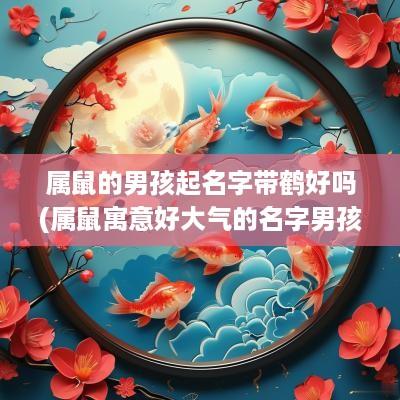 属鼠的男孩起名字带鹤好吗(属鼠寓意好大气的名字男孩国学)