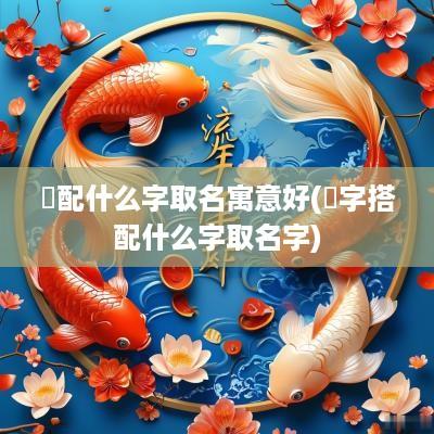 珝配什么字取名寓意好(渃字搭配什么字取名字)