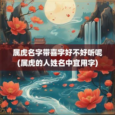属虎名字带喜字好不好听呢(属虎的人姓名中宜用字)
