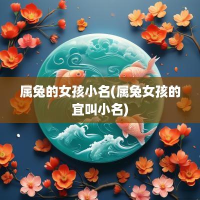 属兔的女孩小名(属兔女孩的宜叫小名)