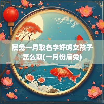 属兔一月取名字好吗女孩子怎么取(一月份属兔)