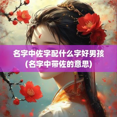 名字中佐字配什么字好男孩(名字中带佐的意思)