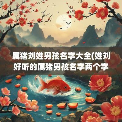 属猪刘姓男孩名字大全(姓刘好听的属猪男孩名字两个字)