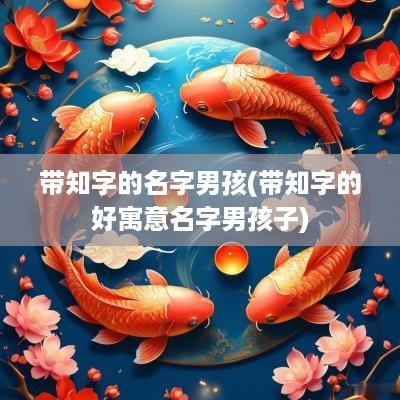 带知字的名字男孩(带知字的好寓意名字男孩子)