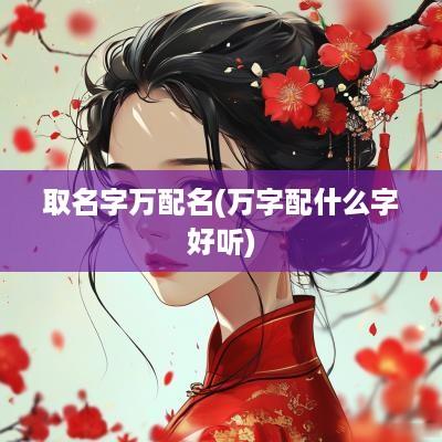 取名字万配名(万字配什么字好听)