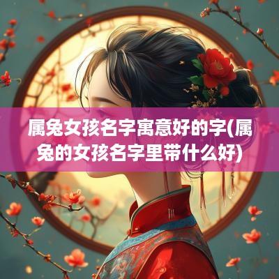 属兔女孩名字寓意好的字(属兔的女孩名字里带什么好) 属兔女孩名字寓意好的字(属兔的女孩名字里带什么好)