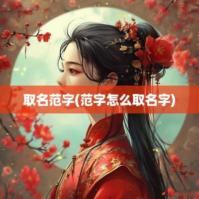 取名范字(范字怎么取名字)