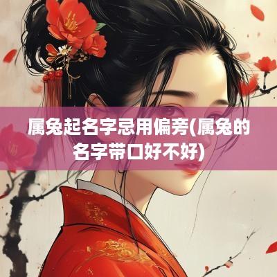 属兔起名字忌用偏旁(属兔的名字带口好不好)