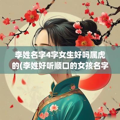 李姓名字4字女生好吗属虎的(李姓好听顺口的女孩名字四个字)