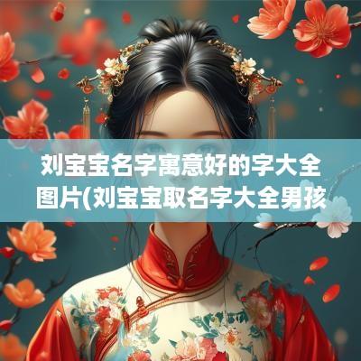 刘宝宝名字寓意好的字大全图片(刘宝宝取名字大全男孩)