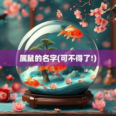 属鼠的名字(可不得了!)