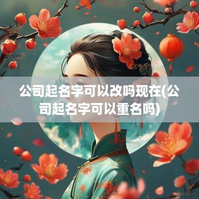 公司起名字可以改吗现在(公司起名字可以重名吗)