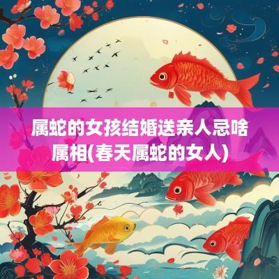 属蛇的女孩结婚送亲人忌啥属相(春天属蛇的女人)