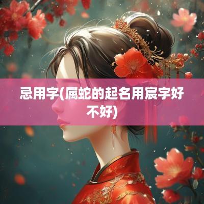 忌用字(属蛇的起名用宸字好不好)