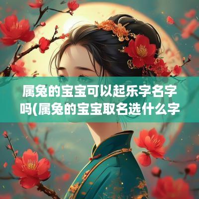 属兔的宝宝可以起乐字名字吗(属兔的宝宝取名选什么字好)