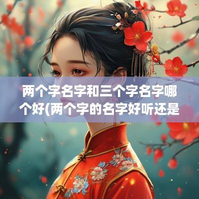 两个字名字和三个字名字哪个好(两个字的名字好听还是三个字)