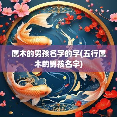 属木的男孩名字的字(五行属木的男孩名字)